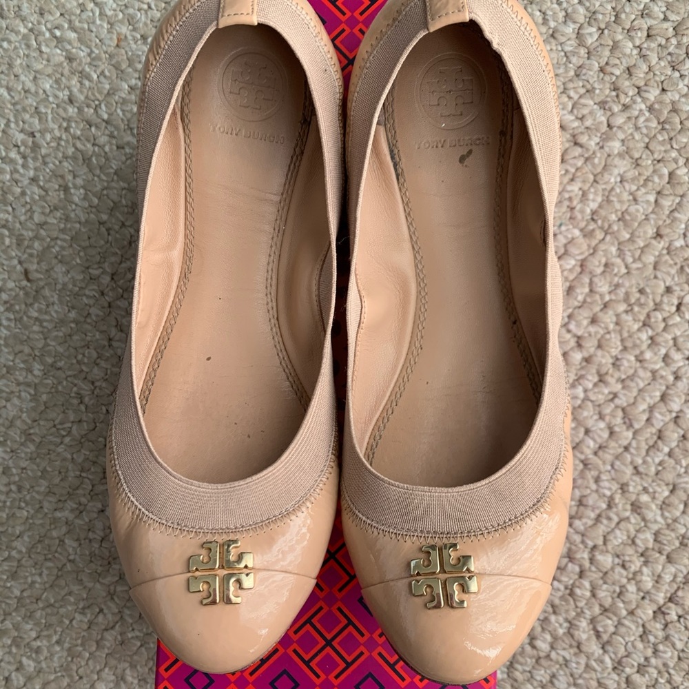 Tory Burch Jolie Ballet Soft Flats Light Oak